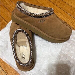 UGG Tan Suede Slip-On Shoes